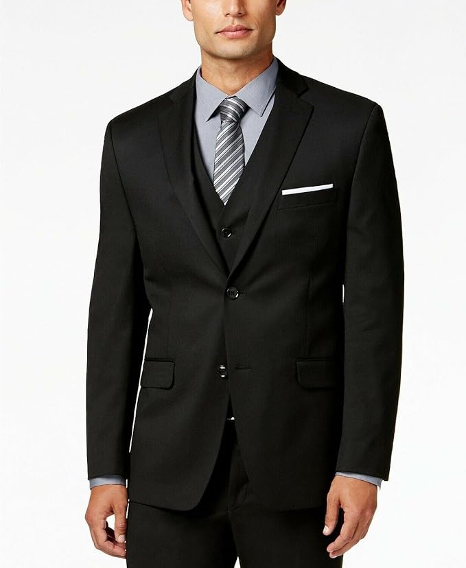 Alfani Men's Slim Fit Stretch Solid Suit Jacket Black